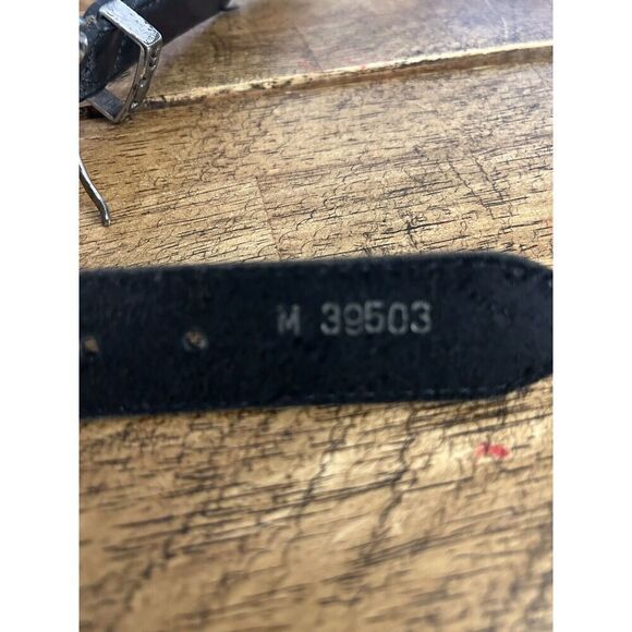 Brighton Belt Vtg 1995 Black Leather Silver Tone Concho Medallions Size Small - Picture 15 of 15